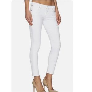 Citizens of Humanity White Avedon Skinny Leg Jeans